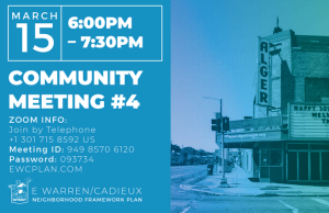 Monday, March 15th at 6 PM