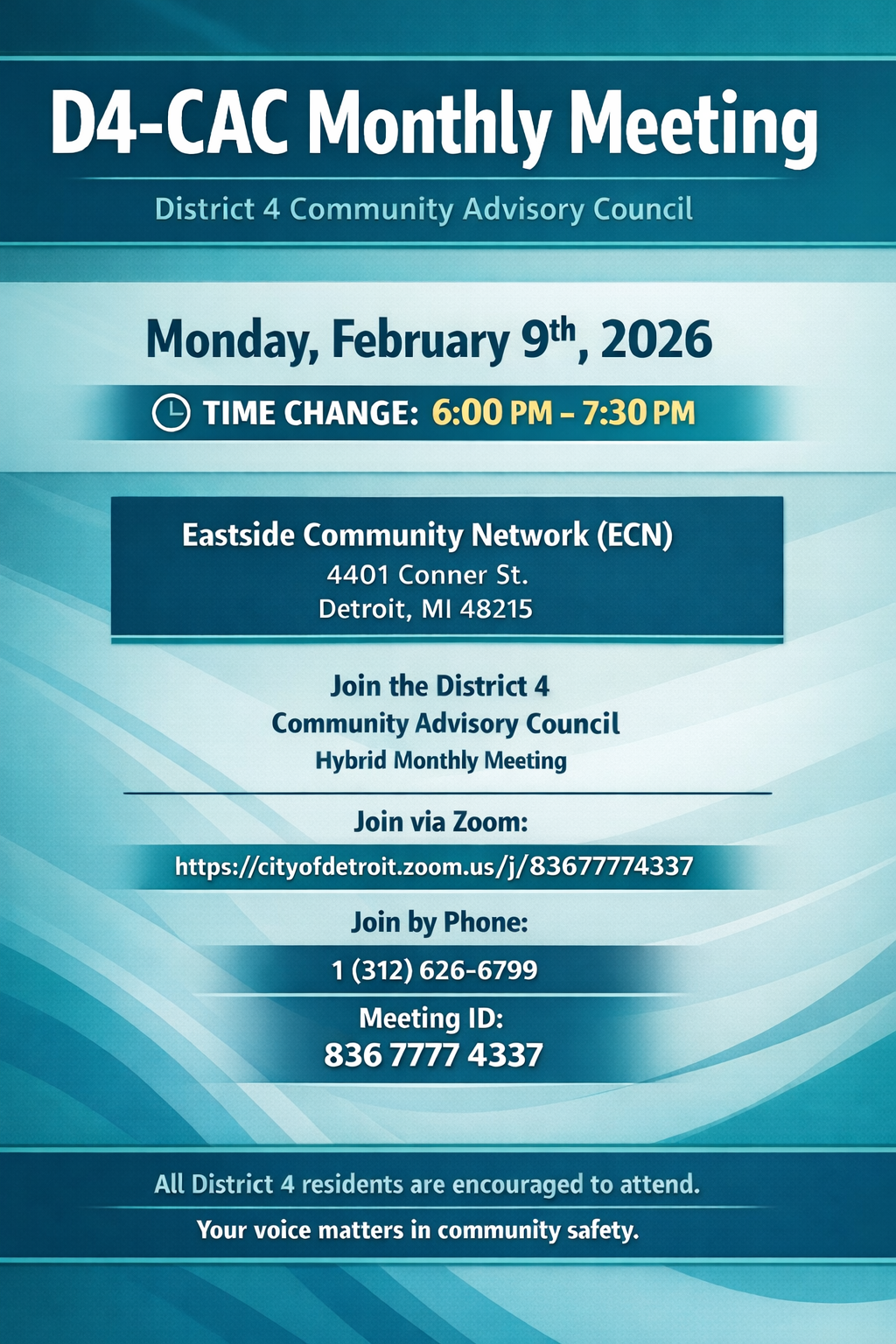 February D4CAC Flyer